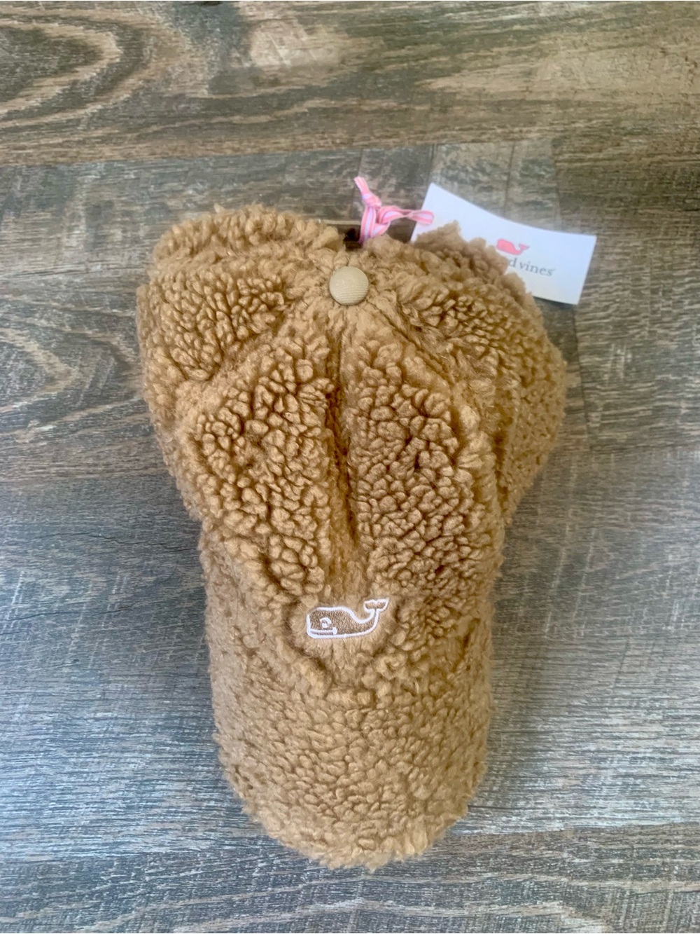 Vineyard Vines Women’s Teddy Fleece Baseball Hat - Camel